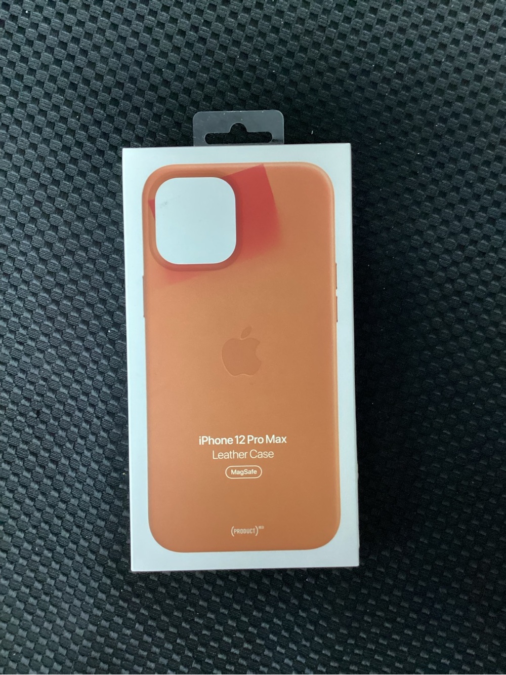 Apple iPhone 12 Pro Max Leather Case - Orange (MagSafe)